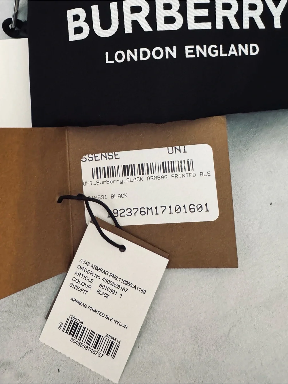 Burberry black nylon